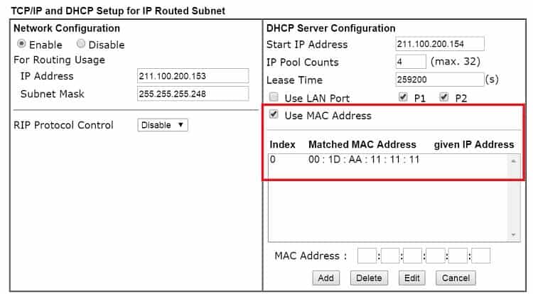 a screenshot of DrayOS IP Routed Subnet Details Page